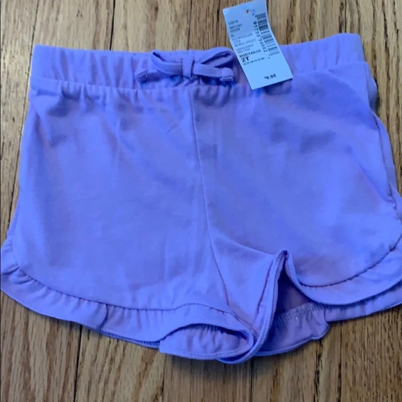 NWT! The Children’s Place little girl purple shorts 2T - Picture 1 of 2